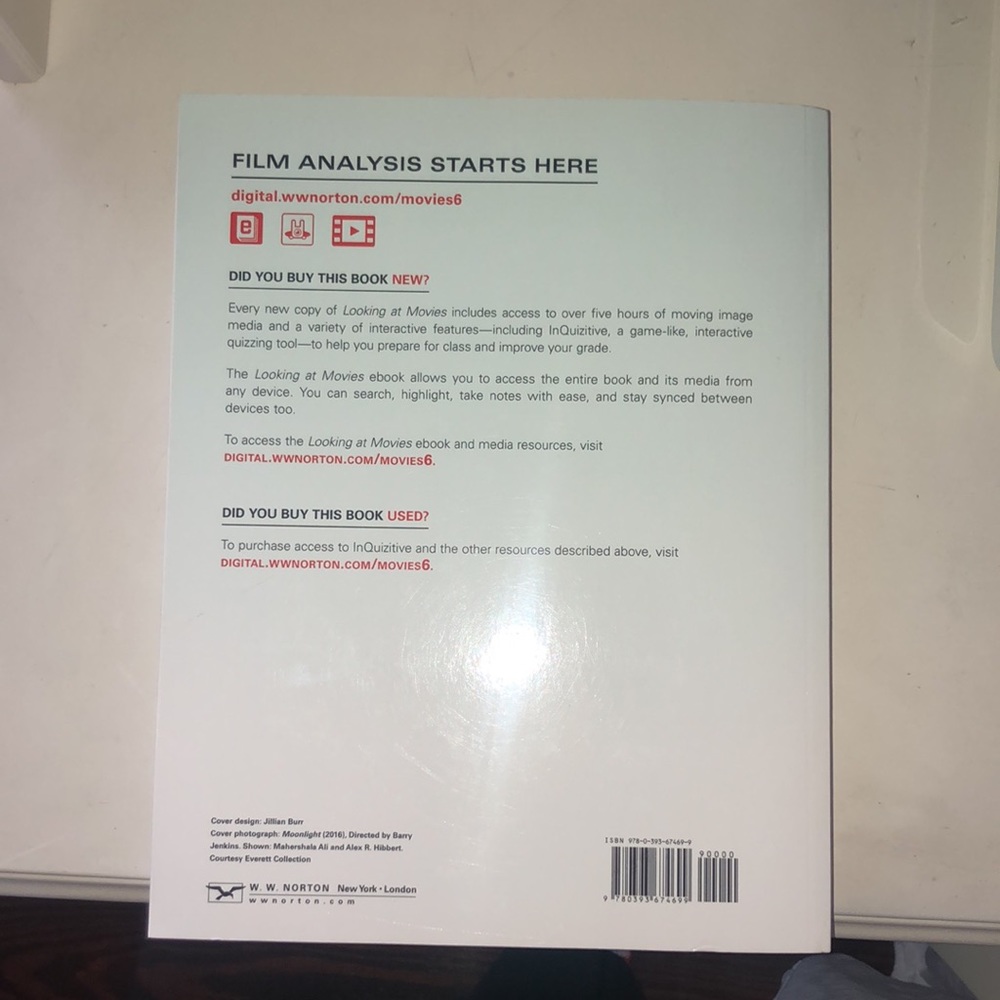 Intro to film class "Looking at movies" Textbook - Picture 3 of 6